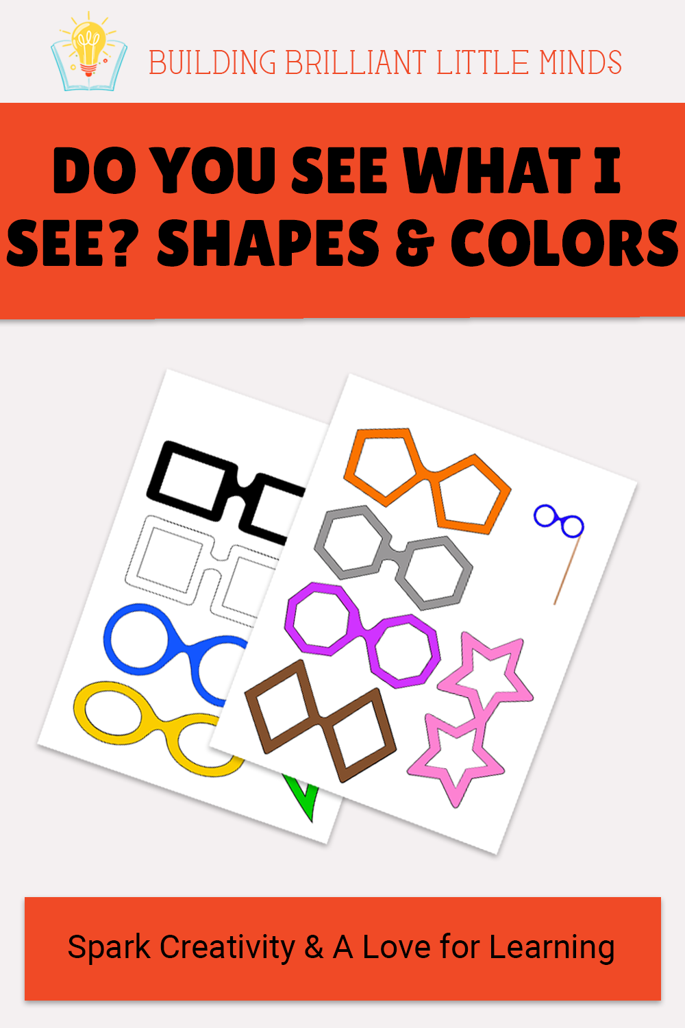 Do You See What I See? Shapes and Colors Preschool Activity Printable Building Brilliant Little Minds